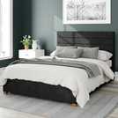 Aspire Double Ottoman Bedframe in Charcoal - British product