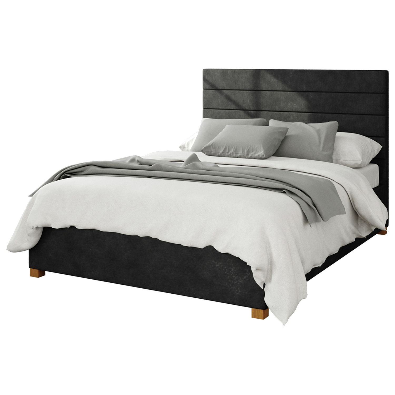 Aspire Double Ottoman Bedframe in Charcoal - British product