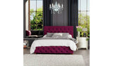 LLB Ottoman bed frame in Berry finish, Small double size, UK version
