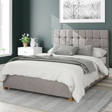 Aspire ottoman bed frame silver double - British product