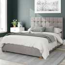 Aspire ottoman bed frame silver double - British product