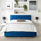 CL Boutique Double Ottoman Bedframe in Navy - British product