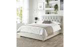 CL Boutique Velvet Kingsize Ottoman Bedframe Light Silver - British product