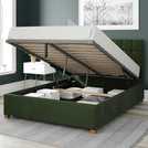 Aspire Ottoman Bedframe Forest Green Kingsize - British product