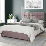 Aspire velvet kingsize ottoman bed frame blush - British product