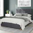 Aspire Sinatra Velvet Double Ottoman Bed Frame - British product