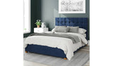 Aspire Sinatra Velvet Ottoman Bedframe Navy Superking - British product