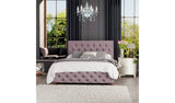 LLB Double Ottoman Bedframe in Blush, UK version
