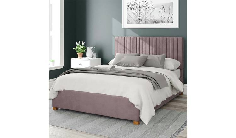 Aspire Grant Double Ottoman Bedframe in Blush - British product