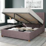 Aspire Grant Double Ottoman Bedframe in Blush - British product