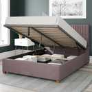 Aspire Grant Double Ottoman Bedframe in Blush - British product