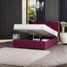 LLB Ottoman Bedframe in Berry Kingsize, UK version