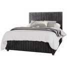 LLB Estella Velvet Superking Ottoman Bedframe Black, UK version