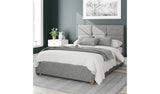 Aspire Caine Twill Double Ottoman Bedframe Grey - British product