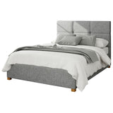 Aspire Caine Twill Double Ottoman Bedframe Grey - British product