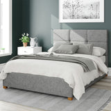 Aspire grey kingsize ottoman bedframe - British product