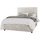 LLB Estella Velvet Double Ottoman Bedframe Pearl, UK version