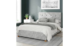 Aspire Velvet Kingsize Ottoman Bedframe Silver - British product