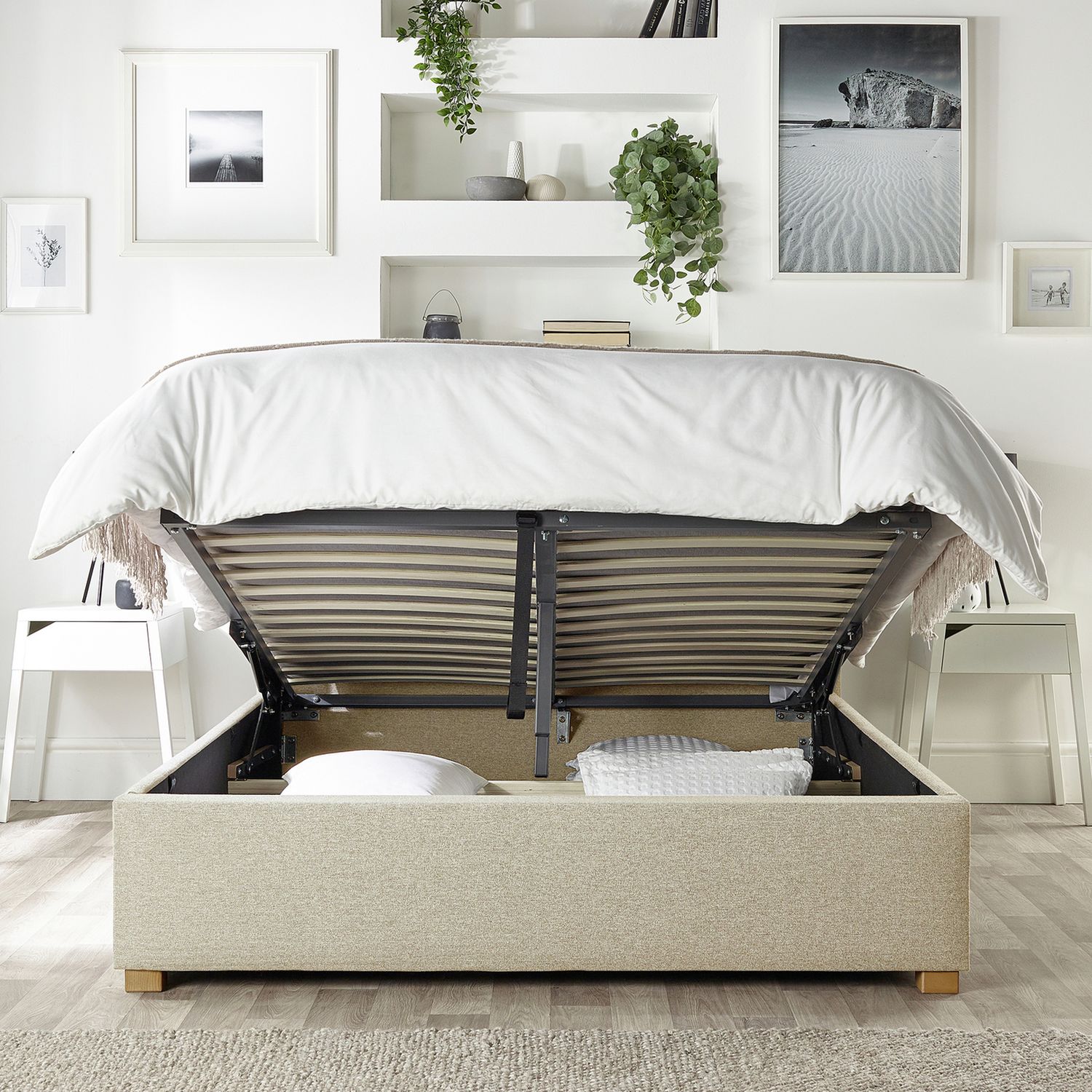 CL Soho Ottoman bedframe Natural Kingsize - British product