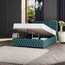 LLB Seren Ottoman Storage Bedframe Emerald Small Double, UK version