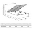 LLB Seren Ottoman Storage Bedframe Emerald Small Double, UK version
