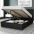 Aspire Double Ottoman Bedframe in Ebony - British product