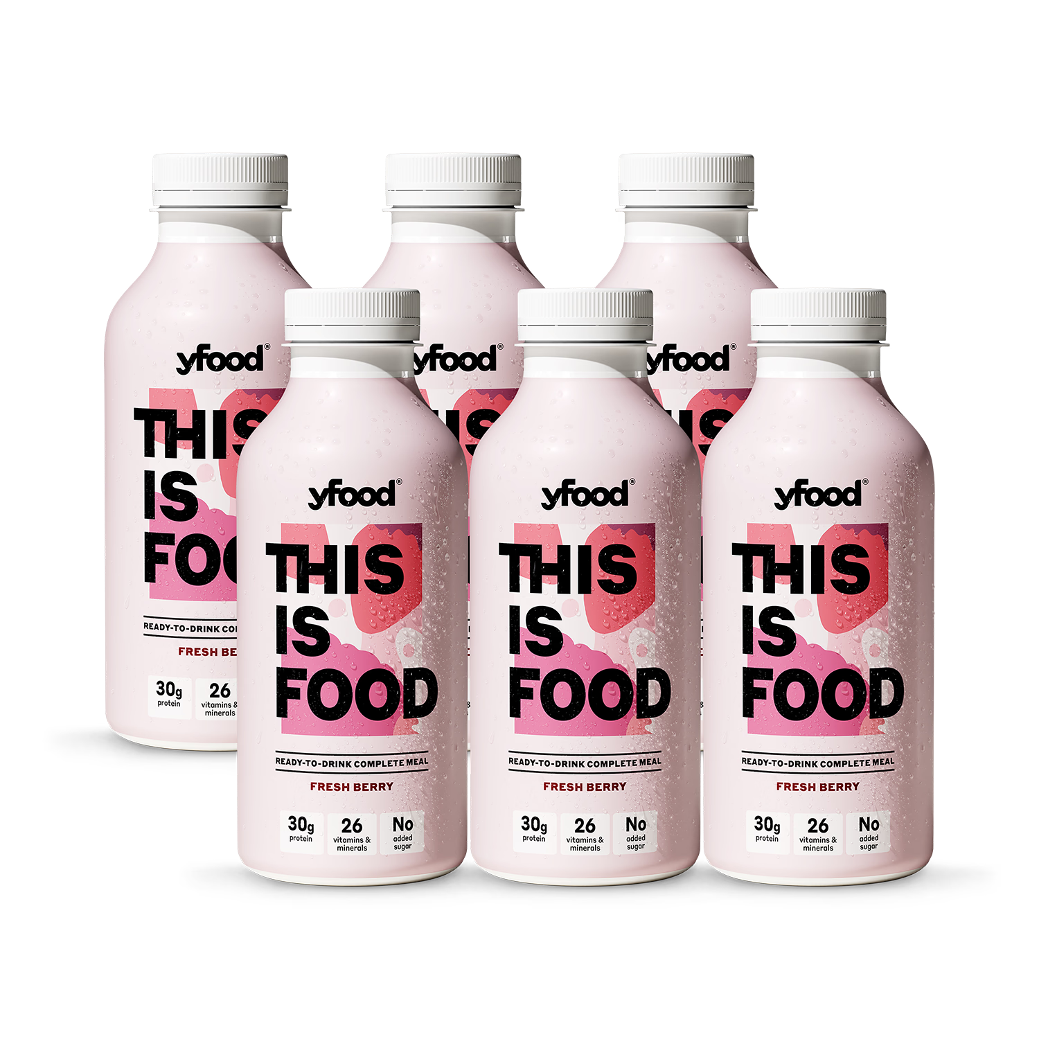 Yfood meal replacement drink fresh berry 6x500ml (British brand)