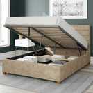 Aspire Double Ottoman Bedframe in Beige - British product