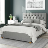 Aspire Superking Ottoman Bed Frame in Grey Linen - British product