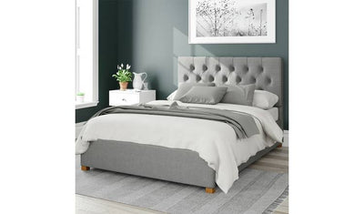 Argos Aspire Olivier Linen Superking Ottoman Bed Frame - Grey- Buy online at McGrocer