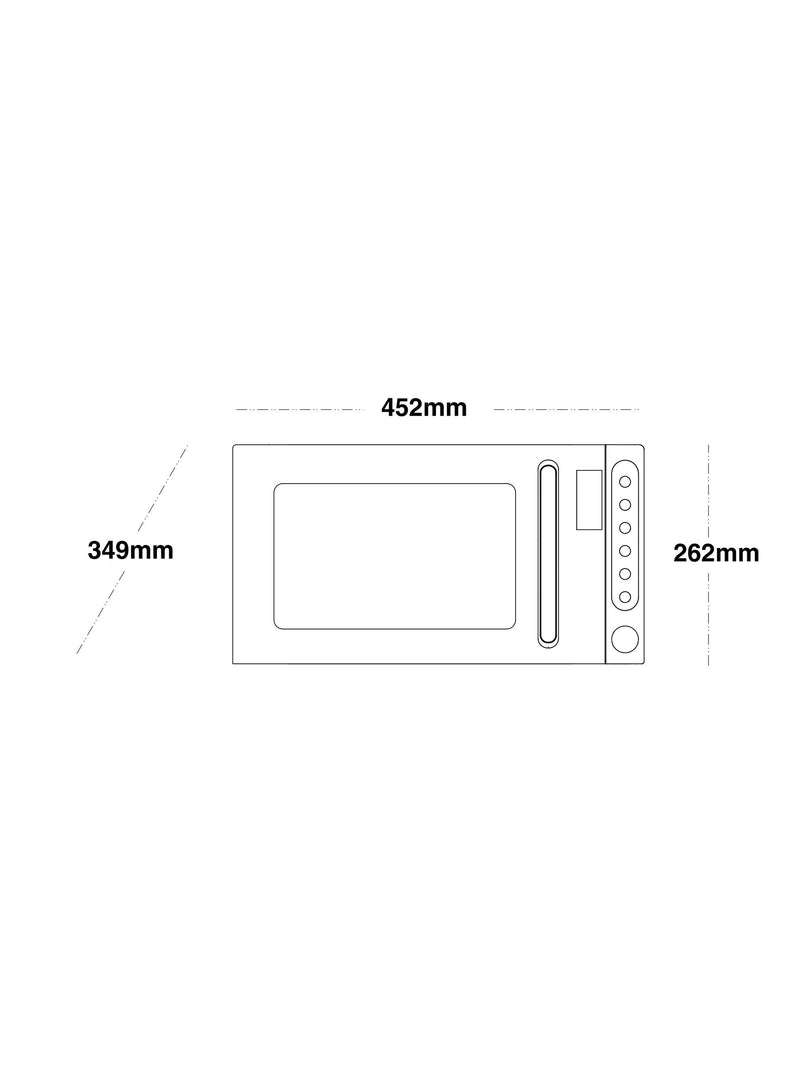 Bronx black microwave oven 20L - British product