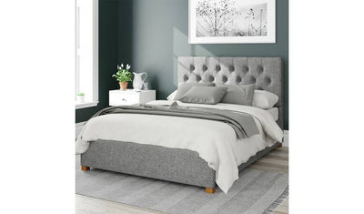 Argos Aspire Olivier Twill Superking Ottoman Bedframe in Grey Storage Bed Frame- Buy online at McGrocer