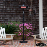 FireSense Black Powder Coated Steel 2.3m (93") Telescoping Offset Pole Mounted Infrared Patio Heater GOODS Costco UK