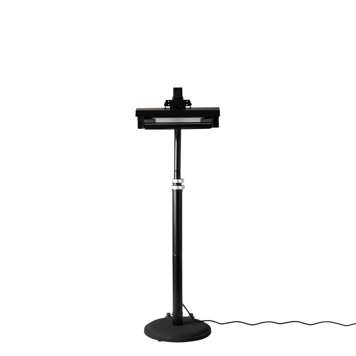 FireSense Black Powder Coated Steel 2.3m (93") Telescoping Offset Pole Mounted Infrared Patio Heater GOODS Costco UK