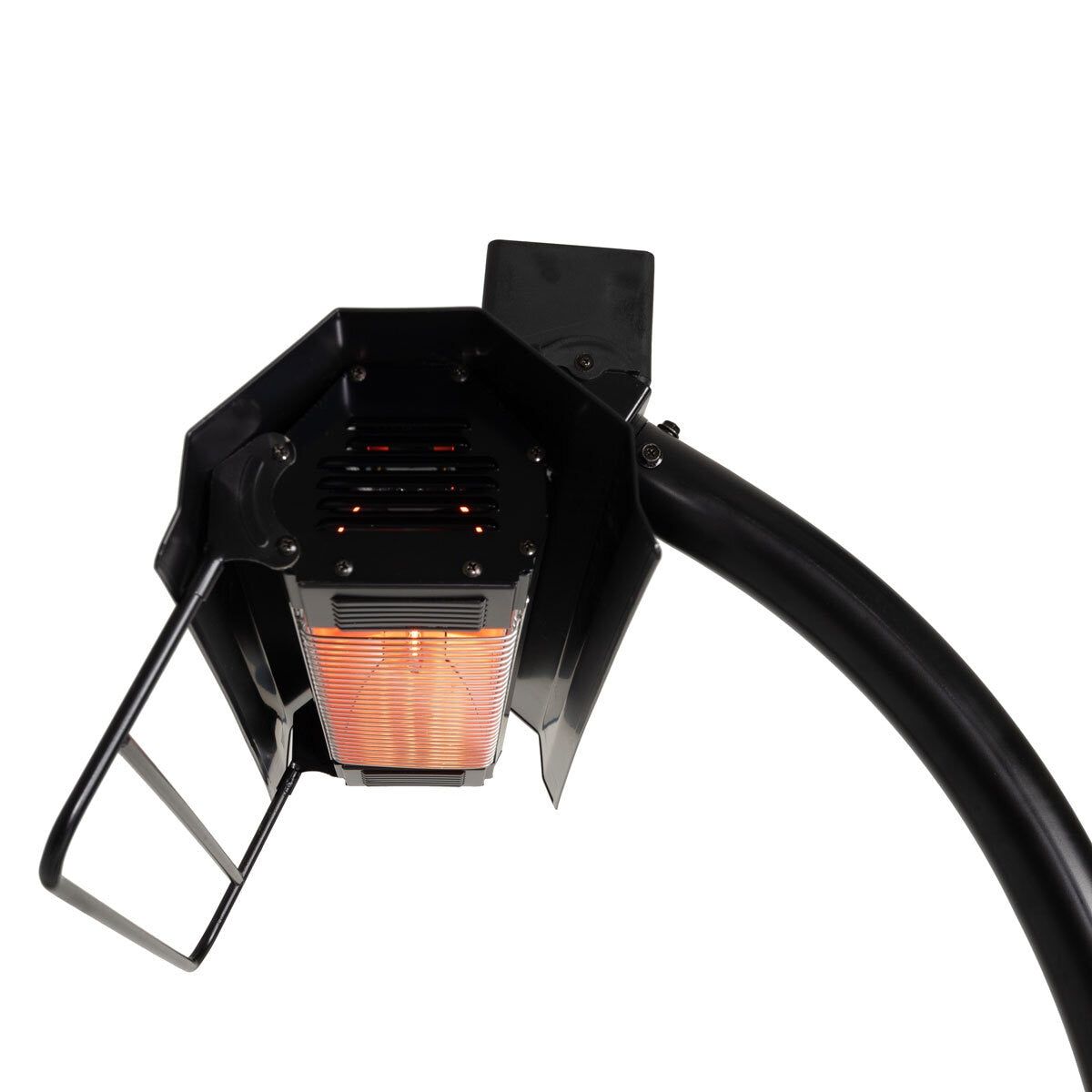 FireSense Black Powder Coated Steel 2.3m (93") Telescoping Offset Pole Mounted Infrared Patio Heater GOODS Costco UK