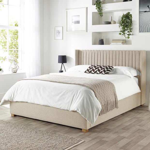 CL Soho Twill Superking Ottoman Bedframe in Natural - British product