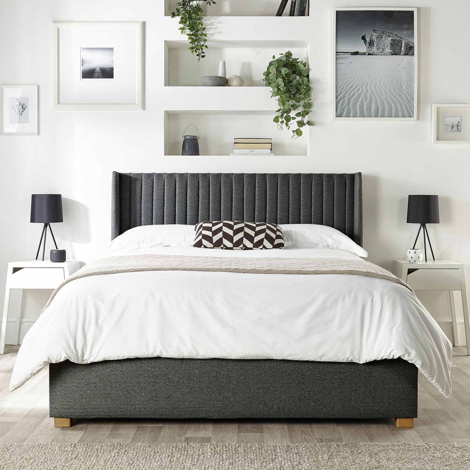 CL Soho Double Ottoman Bedframe Charcoal - British product