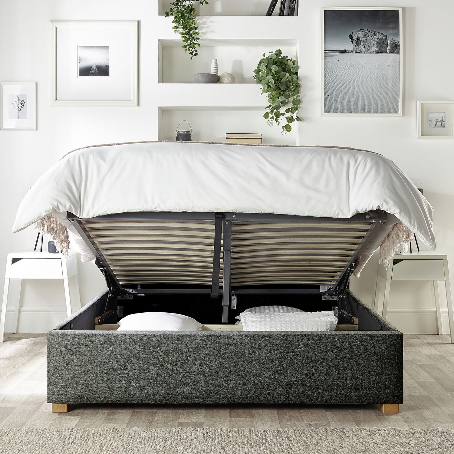 CL Soho Double Ottoman Bedframe Charcoal - British product