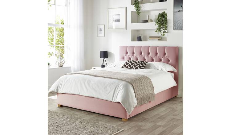 CL Boutique Ottoman Bedframe in Blush Superking size - British product