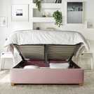 CL Boutique Ottoman Bedframe in Blush Superking size - British product