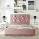 CL Boutique Ottoman Bedframe in Blush Superking size - British product