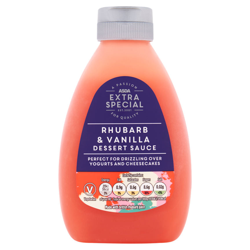 ASDA Extra Special Rhubarb & Vanilla Dessert Sauce GOODS ASDA   