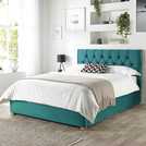 CL Boutique Velvet Kingsize Ottoman Bedframe Emerald - British product