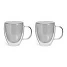 Habitat grey double walled coffee cups set of 2 270ml, UK version