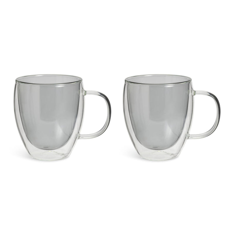 Habitat grey double walled coffee cups set of 2 270ml, UK version