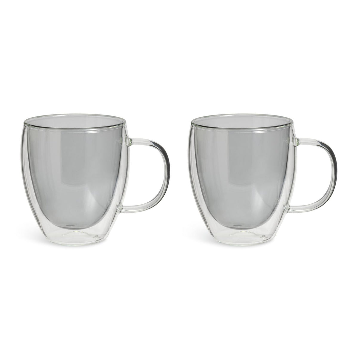 Habitat grey double walled coffee cups set of 2 270ml, UK version