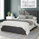 Aspire charcoal double ottoman bedframe - British product