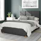 Aspire charcoal double ottoman bedframe - British product