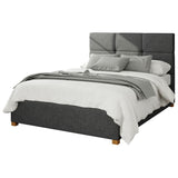 Aspire charcoal double ottoman bedframe - British product
