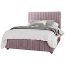 LLB Estella Velvet Small Double Ottoman Bedframe in Blush, UK version